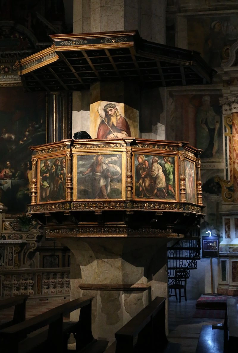Il Romanino-126-Il pulpito-1-Chiesa di Sant'Andrea (Asola)
